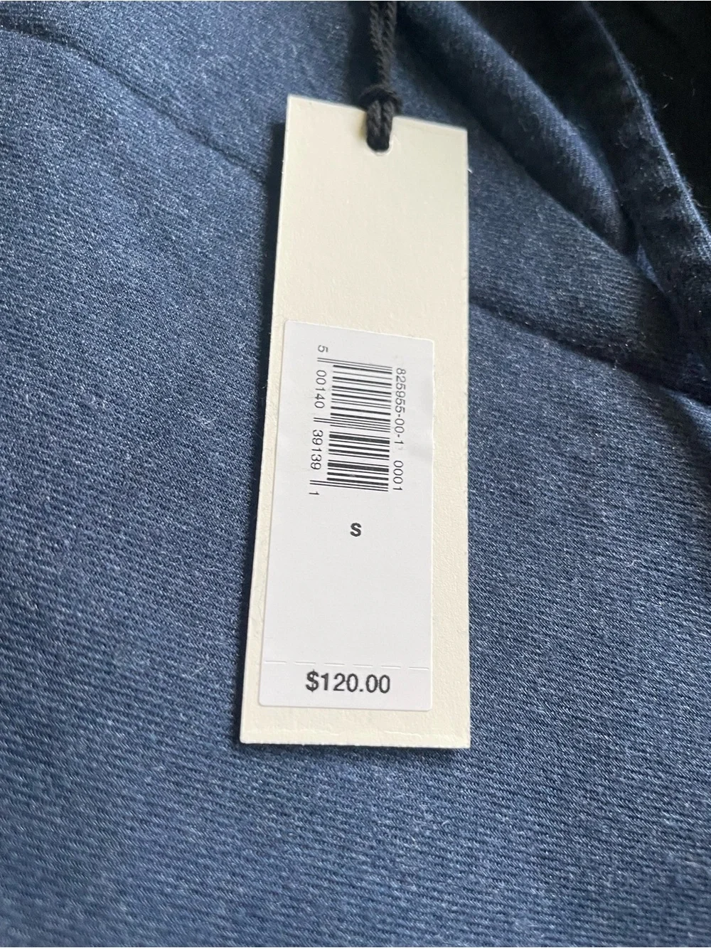 Banana Republic Women’s Blue Solid Woven Cotton V-Neck Tie Balloon Blouse